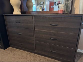 Dresser and mirror