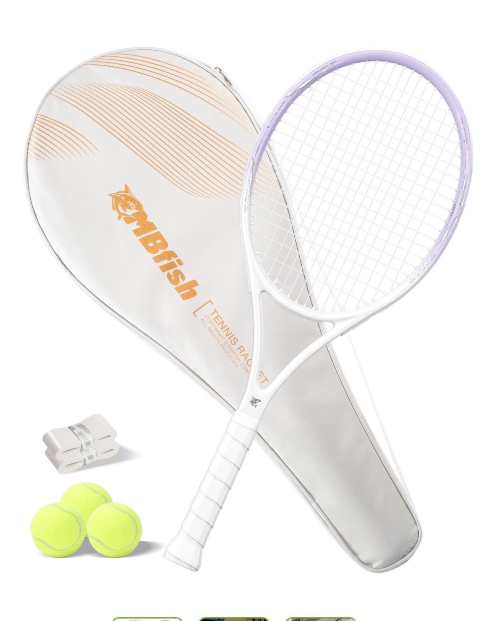 MBFISH Tennis Racket With Case And Balls