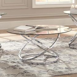 Coffee Table - Glass - Round 38”