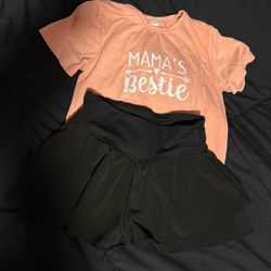 Shirt And Skort Girls Sz 10