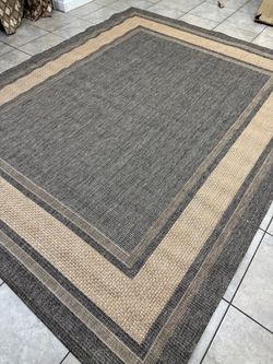 8x10 Checkered outdoor premium  Area Rug - D81