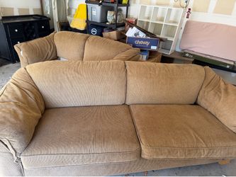 Brown couches