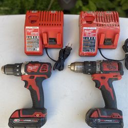 Selling two Milwaukee drills “”see below for prices””