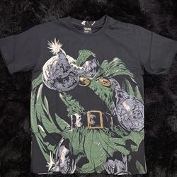 Dr. Doom AOP White Gold Industries Sold Out  Tee Sz LRG Marvel Fantastic 4