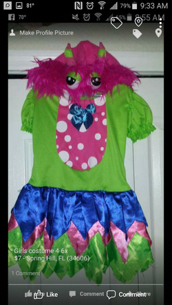 Girls costume size 4-6x