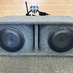 JL Audio 10W1v2-4 W1v2 Series 10" 4-ohm Double Subwoofer Box