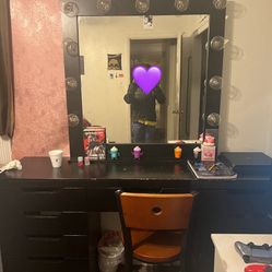 Large Black Vanity