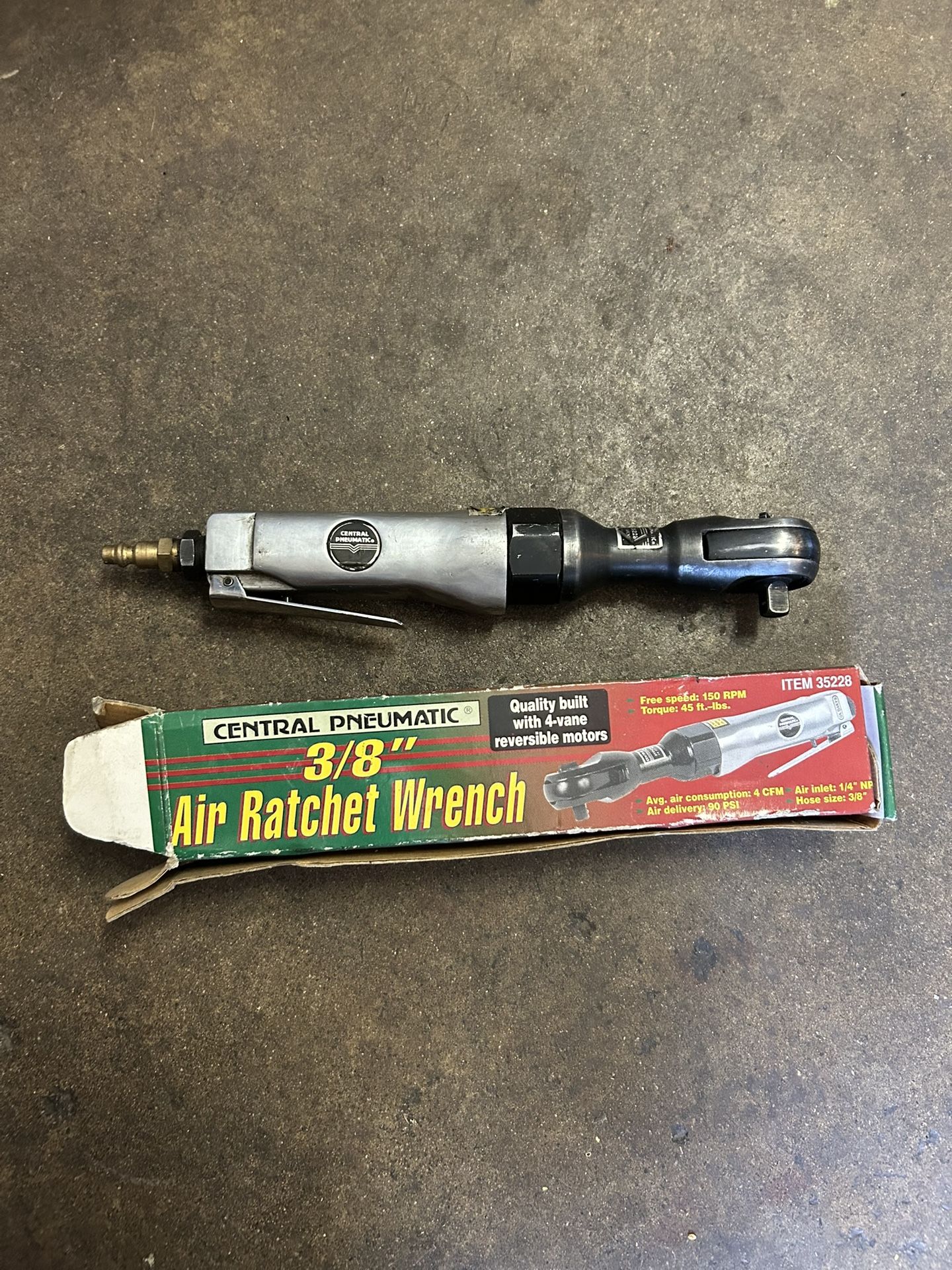 Central Pneumatic, Air Ratchet Wrench 3/8
