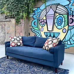 Blue Easy To Disassemble Sofa(Delivery Available)