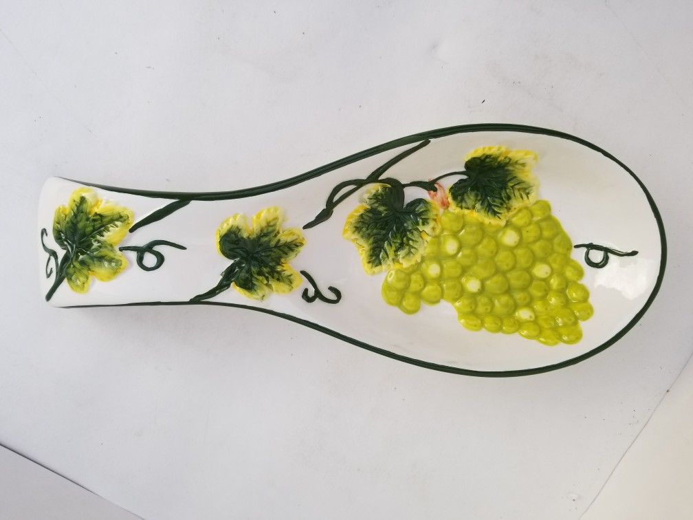 Green Grape spoon rest / wall decor *NEW*