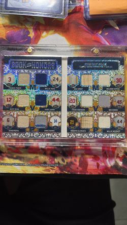 Book of Honors Multi-Player Baseball Relic Booklet Card