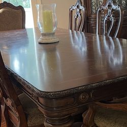 Dining Table And China Cabinet 