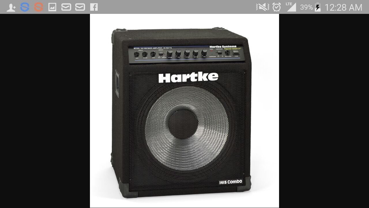 Hartke bass combo amp. 1415 15" inch