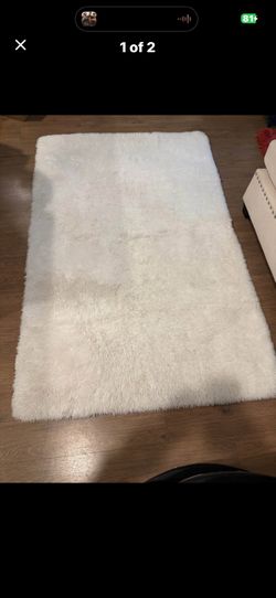 White Shag Rug