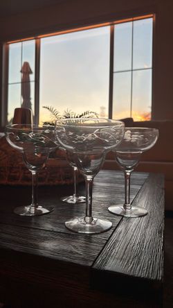 Princess House heritage Margarita glasses