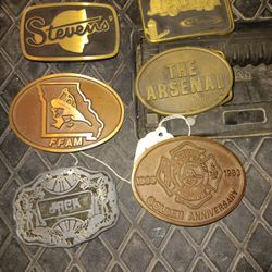 Fire Man's Belt Buckles 