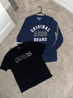 Guess and areopostale shirt both L