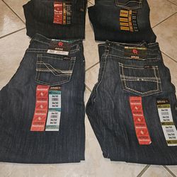 LOT OF 4 BRAND NEW WHITH TAGS ARIAT FRC MEN'S JEANS SIZE 36X32