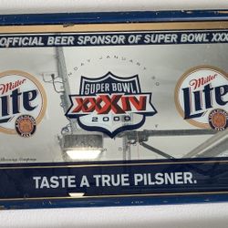 Miller Lite Super Bowl 2000 Sign
