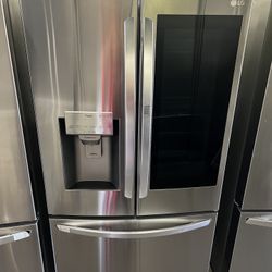 Lg Insta View Door In Door Refrigerator In Stainless Steel Full Size 