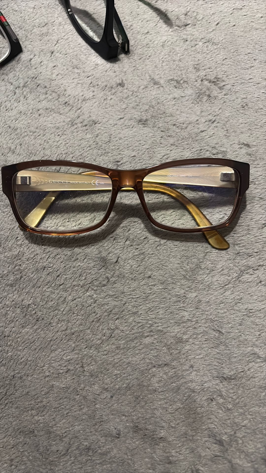 Brown And Gold Gucci Glasses Frames