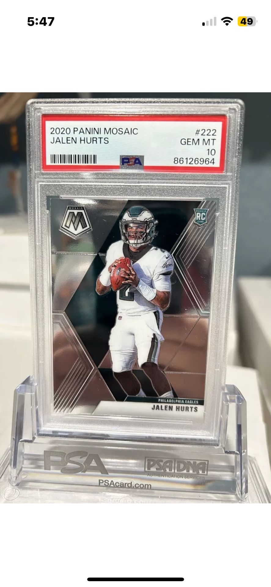 Mosaic Rookie Philly Eagles QB Jalen Hurts