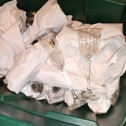 Variety Crystal Glasses ( About 50 Pieces )