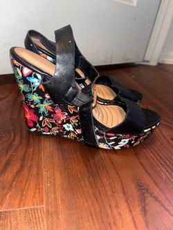 flower heels size 8