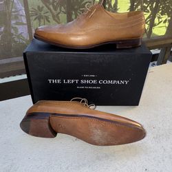NEW Luxury Cognac Leather Dress Shoes – The Left Shoe Company – $600+ Retail