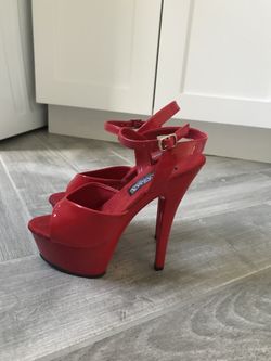 Red high heels size 7 perfect for Halloween costume