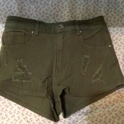 Dark Green Shorts 
