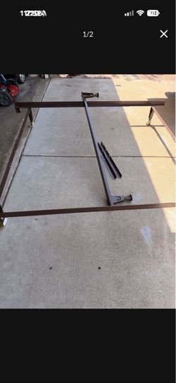 Adjustable metal bed frame