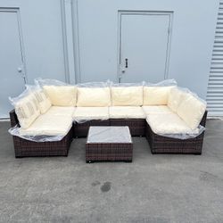 Assembled 7 Pc Outdoor Patio Furniture set 