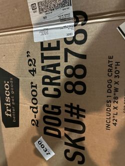 Frisco brand new dog crate 42 l x 28 w x 30 h