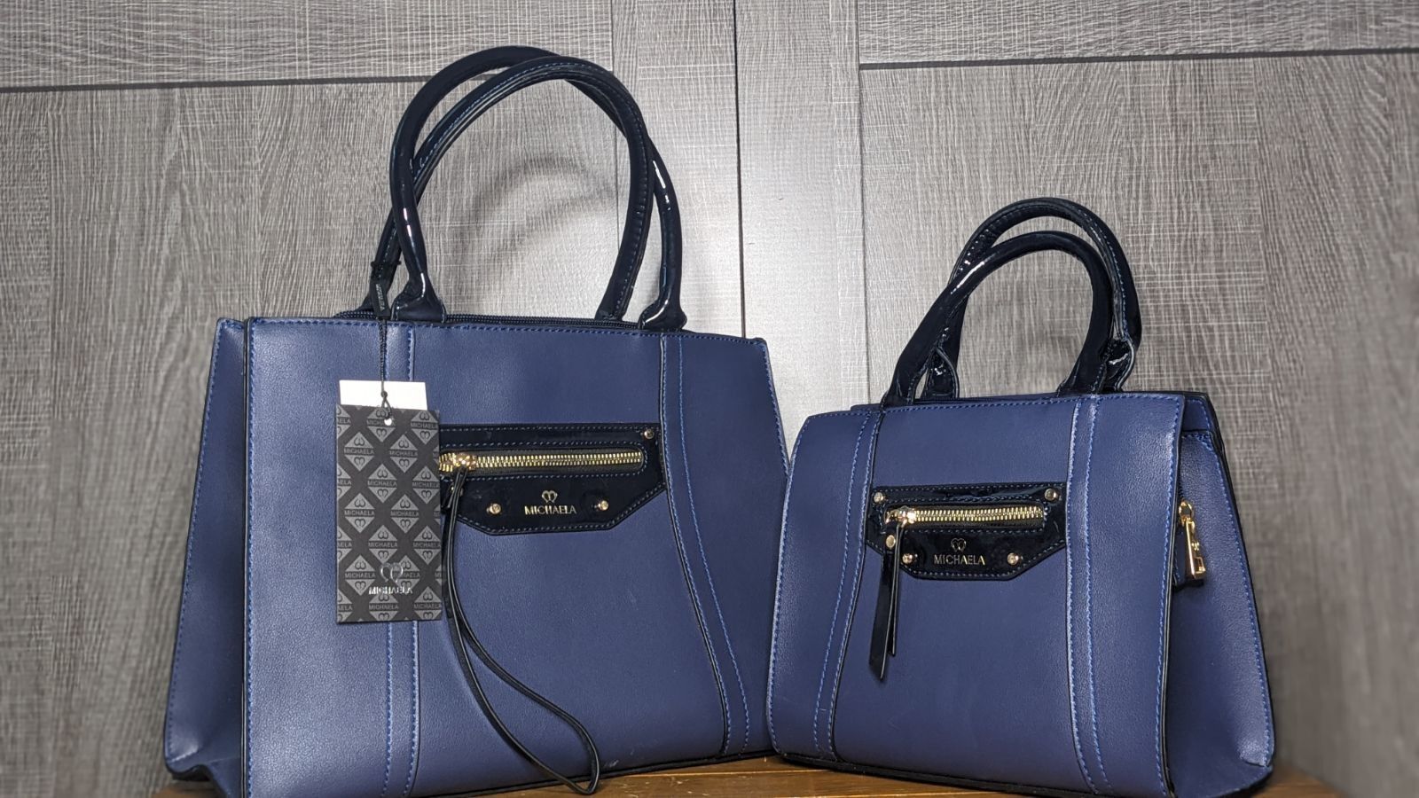 2pc. Blue Michaela Purse