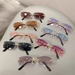 Trendy Rimless Sunglasses | Modern & Stylish /  ✨ Gafas Rimless de Moda | Elegancia y Estilo en Cada Detalle