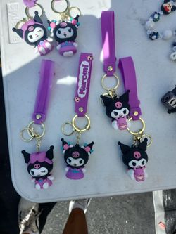 Kuromi Keychain, Hello kitty and Spiderman
