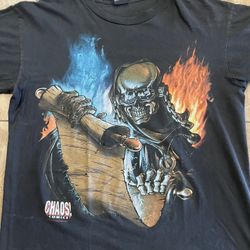 1997 Megadeath Chaos Comics Tee