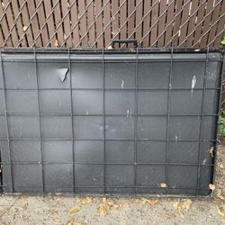 Large Folding metal dog crate