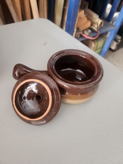 Vintage French onion soup bowl set of 4 with lids
