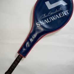 Vintage Snauwaert Vitas Gerulaitis "autograph" Tennis Racquet (4 3/8) W/ Cover