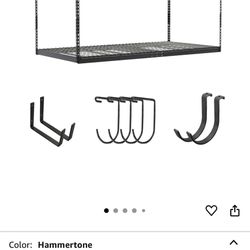 SafeRacks Overhead Garage Storage Rack, Heavy Duty Racks for Garage w/ 600 lb Capacity, Easy Garage