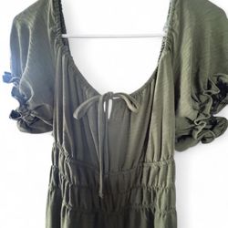 Olive Green Jumpsuit 