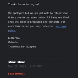 03 gredo concert ticket 