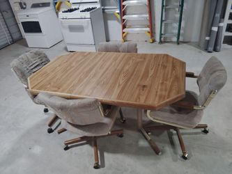 Dining room table and chairs