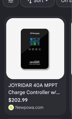 Joyridar 40A mppt solar charger controller