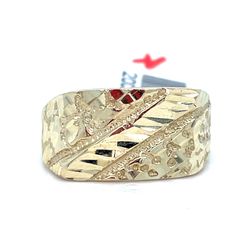 10Kt Yellow Gold Nugget Ring 4.20g Size 8.5 200360/25