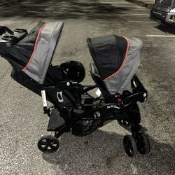 $60 Twin Stroller And $40 Car Seat