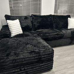 Brand New Comfy Plush Corduroy Sectional
