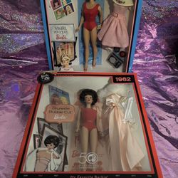 Mattel 1962 & 1964 Reproduction Barbie 2 Dolls